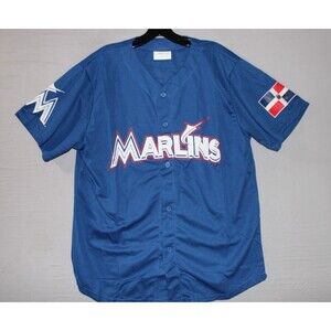 Miami Marlins Ozuna #13 Jersey Mens Large Domican Heritage Day SGA MLB New